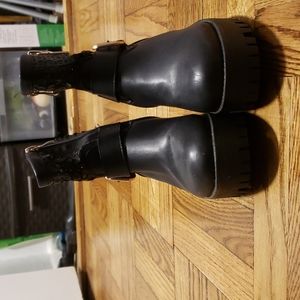 Women's black ankle boots